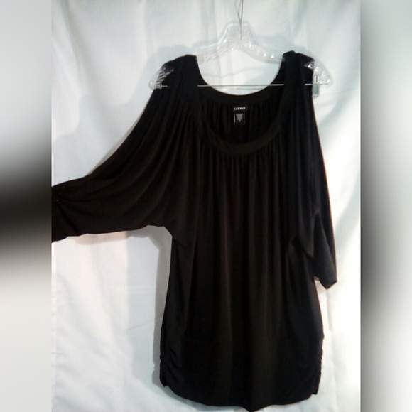 Torrid Tops - Torrid Sz 1 or 1X Top Black Dolman Sleeve Keyhole Torrid Tops - Torrid Sz 1 or 1X Top Black Dolman Sleeve Keyhole